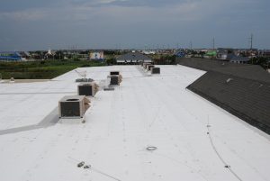 flat roof low slope roofing